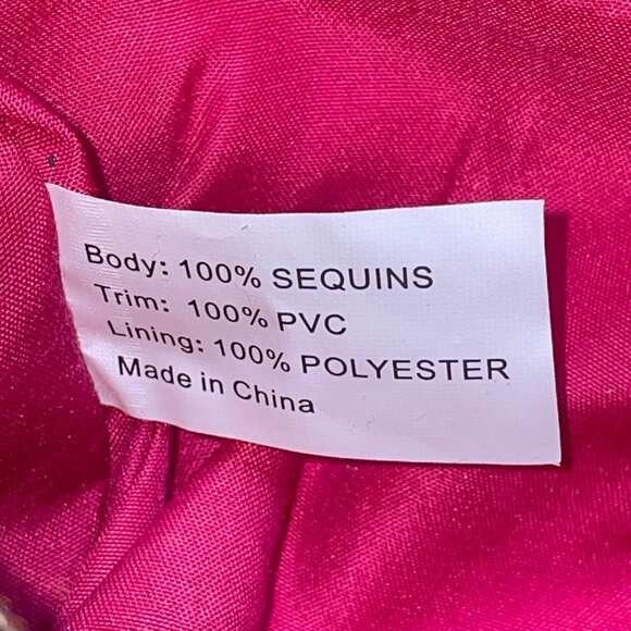 Steve Madden Women’s Bronze Sequins With Heart Charm Mini Barrel Satchel Bag - Picture 6 of 9